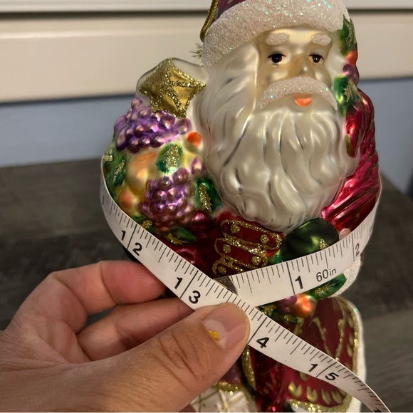 Large Glass Christmas Fitz and Floyd
Santa Claus Ornament Glitter 9" Tall
EUC - Picture 10 of 10